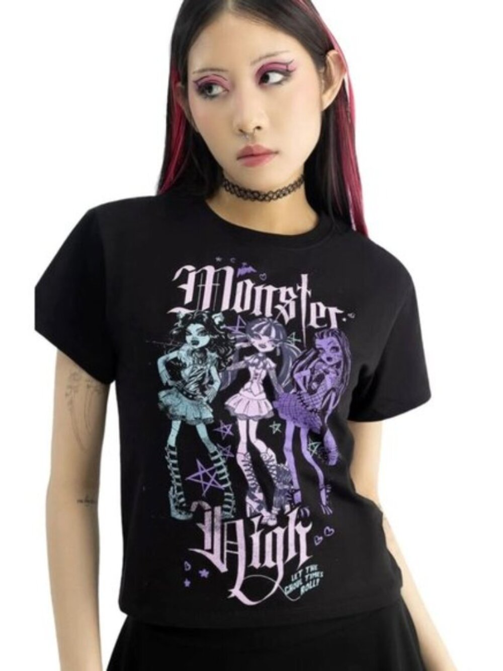 KILLSTAR x Monster High Alumni Tour shrunken tee NWOT